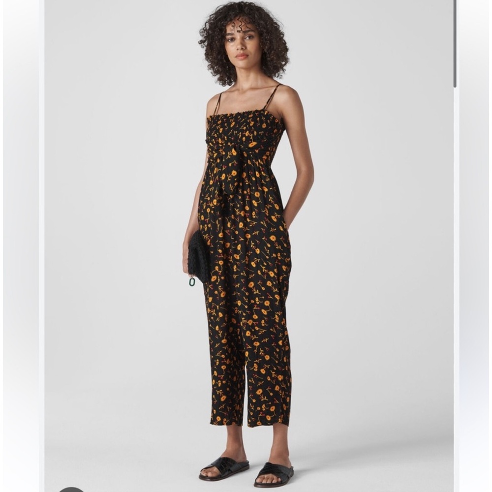 Anthropologie Floral Jumpsuit